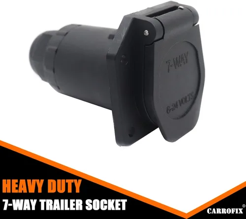 Vista 7 de Enchufe de Remolque de Repuesto de 7 Vías RV Blade - Conector Adaptador de Luz de Remolque de 7 Pines para Extremo de Vehículo