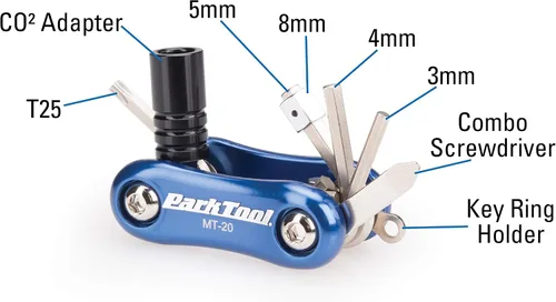 Vista 3 de Park Tool Multiherramienta Azul, mt-20 herramientas multifuncionales para bicicleta