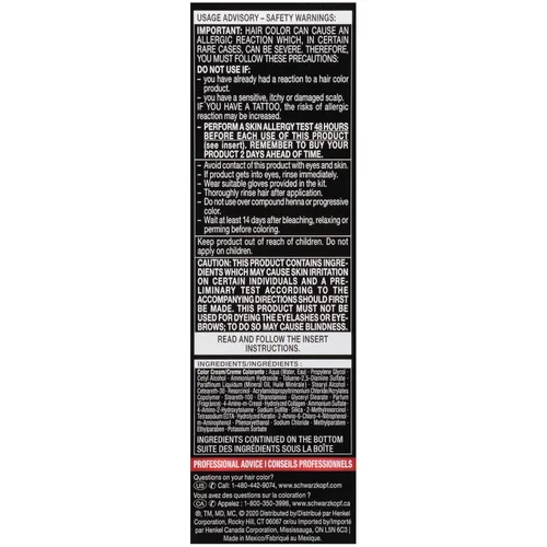 Vista 7 de Schwarzkopf Keratin Color - Crema permanente para el cabello, 4.68 castaño oscuro, 1 kit