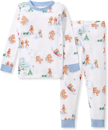 Vista 30 de Burt's Bees Baby Pijama de algodón orgánico para niños, conjunto de pijama Paquete de 1 temporada de Apple