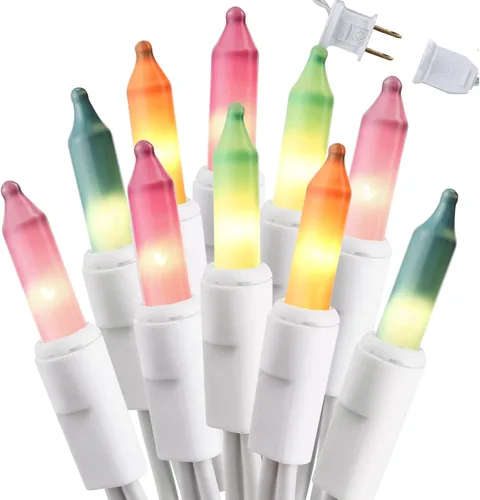 Vista 11 de Brizled Luces de Navidad, 600 luces incandescentes de 139.2 pies, mini luces conectables con certificación UL de 120V para decoración de Navidad
