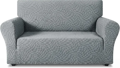 Vista 21 de ZNSAYOTX 1 Funda de silla Jacquard para sala de estar, funda de silla de alta elasticidad con brazos, antideslizante, apta para mascotas, funda