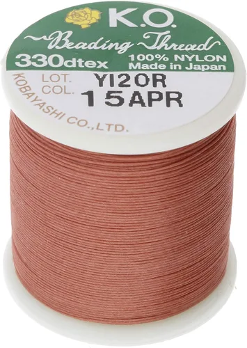 Vista 21 de KO Hilo de nailon para cuentas, color verde manzana, japonés previamente encerado 100% nailon, 330TEX, resistente a enredos, carrete de 50 m / 55