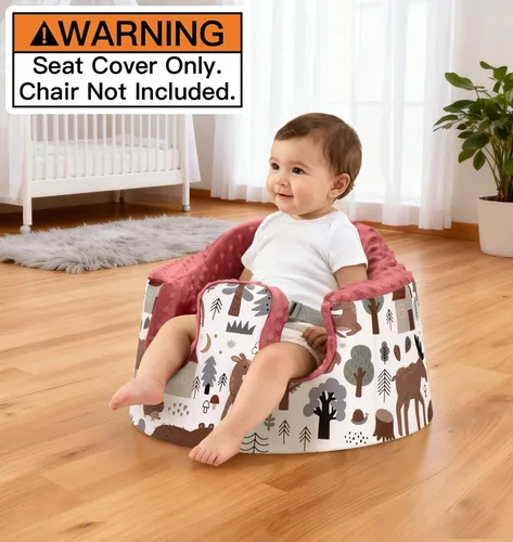 Vista 4 de mamatepe Funda de asiento compatible con asiento Bumbo y Nuby, accesorios de asientos elevadores, funda suave y transpirable para bebé, niña y niño