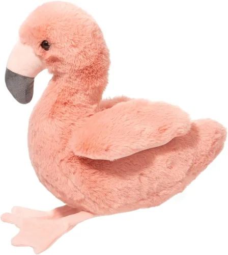 Vista 3 de Douglas Leggie - Animal de peluche suave de flamenco, bonito juguete de peluche suave de 9 pulgadas, apto para niños, pájaro de peluche de flamenco
