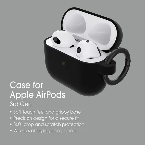 Vista 4 de OtterBox Estuche Soft Touch para Apple AirPods (3ª generación) - Black Taffy (Negro)