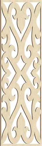 Vista 140 de Keene Paneles de pared decorativos de madera con calado, 9 3/8 pulgadas de ancho x 24 3/8 pulgadas de alto x 1/4 de alto, abedul Birch
