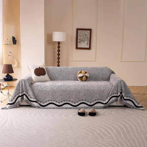 Vista 50 de STACYPIK Jacqurad - Fundas de sofá reversibles y duraderas para mascotas, fundas de sofá geométricas con orejas de trigo, protector de muebles gris