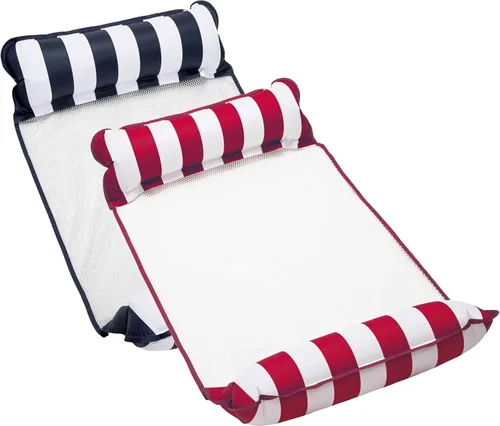 Vista 20 de Aqua Monterey - Hamaca flotante 4 en 1 para piscina y hamacas de agua, 2-3-4 paquetes múltiples, varios colores/estilos, para adultos y niños Borgoña