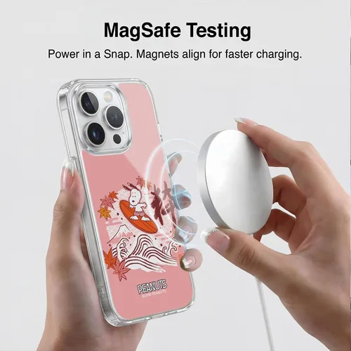 Vista 365 de Carcasa de gel para iPhone 7 Plus/iPhone 8 Plus, diseño de Snoopy Oriental de Peanuts, Badges