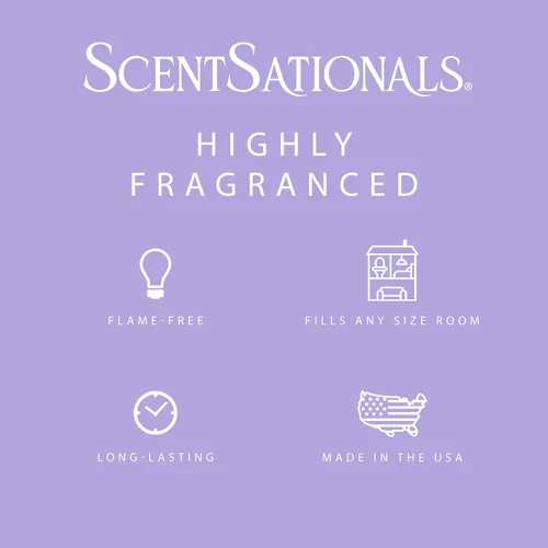 Vista 3 de Scentsationals Dream Cloud - Cera perfumada para derretir - Jazmín, orquídea vainilla y ámbar, 10 onzas (24 cubos)