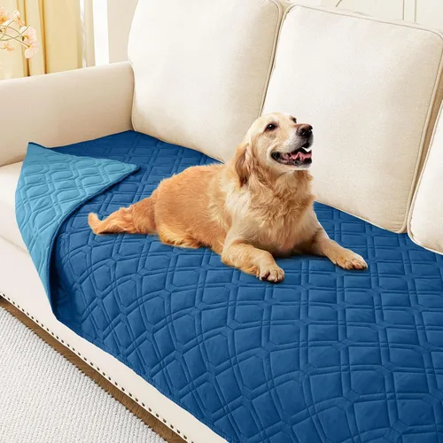 Vista 85 de hyha - Manta impermeable para cama de perro, mantas suaves para mascotas, funda impermeable para sofá para perros, fundas reversibles lavables