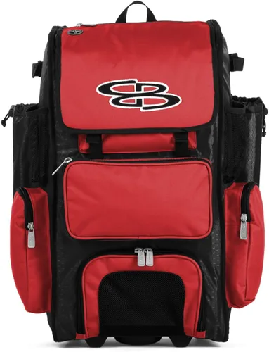 Vista 16 de Boombah Rolling Superpack - Bolsa para equipo de béisbol/sóftbol, varios colores, mango telescópico y capacidad para 4 murciélagos, versión