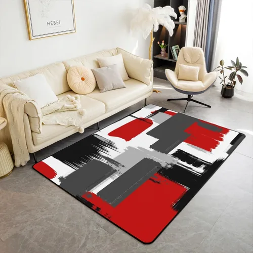 Vista 41 de Feelyou Tapete de jacquard para interiores para niños y niñas, 3 x 5, patrón floral, alfombra de sala de estar, alfombra de decoración floral ultra