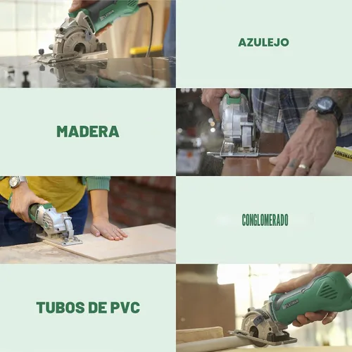 Vista 6 de ROTORAZER SAW Juego de sierras circulares compactas platino – Nuevo modelo para 2026! Extra potente – cortes más profundos. Corte paneles de yeso