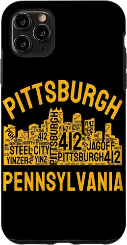 Vista 13 de Carcasa para iPhone 16 Pittsburgh Pennsylvania Steel City Skyline 412 Yinz Home