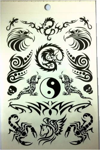 Vista 4 de 280 tatuajes temporales, estilo M1 de Tapp Collections™