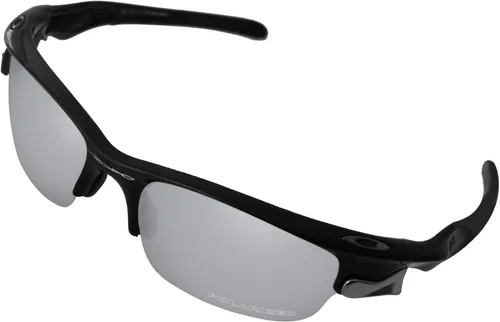 Vista 2 de BroLizard 2.0mm Thick Polarized Lens Replacement for Oakley Fast Jacket OO9097 Sunglasses - Silver Titanium Polarized Lenses Mirror Coating