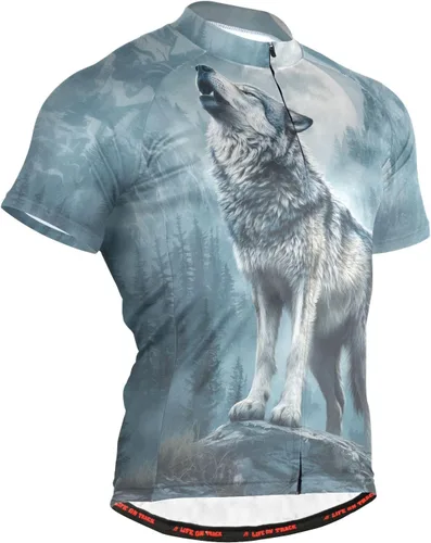 Vista 26 de Camiseta de ciclismo de manga corta para hombre Multi-Color 1