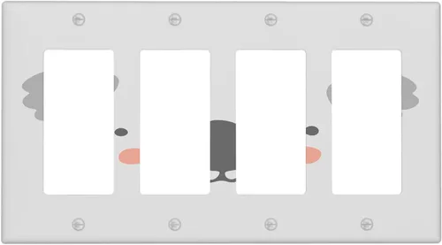 Vista 38 de Lindo Koala - Placa de interruptor de luz de 1 banda, placa de pared basculante individual, placa decorativa eléctrica GFCI para decoración
