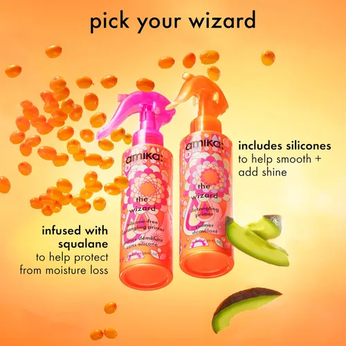 Vista 4 de amika the wizard silicone-free detangling primer