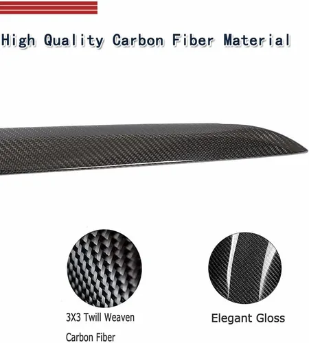 Vista 4 de Modelo X - Tapa trasera de fibra de carbono para maletero compatible con Tesla Model X 2016-2019