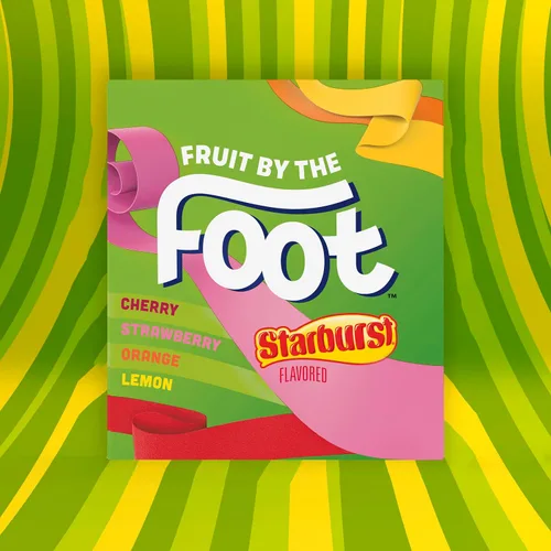 Vista 4 de Fruit by the Foot Snacks con sabor a frutas, Starburst, paquete variado, 6 unidades (paquete de 8)