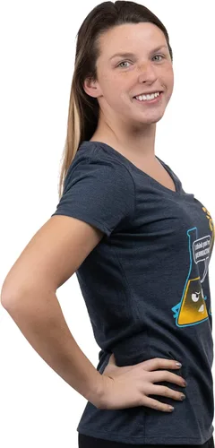 Vista 3 de Camisetas divertidas para mujer, con frase sarcástica y con cuello en V