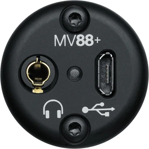 Vista 9 de Kit de video Shure MV88+ - Micrófono condensador estéreo digital para Apple y Android, con trípode Manfrotto PIXI, pinza para teléfono, montaje