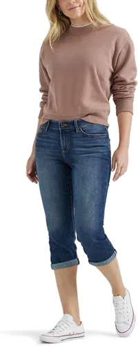 Vista 4 de Lee Flex Motion - Jeans capri de 5 bolsillos para mujer