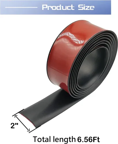 Vista 2 de Tira de Transición de Piso, Tiras de Cobertura de Piso Autoadhesivas Transiciones de Pisos Laminados, Tira Divisoria Plana de Vinilo de 2" de Ancho