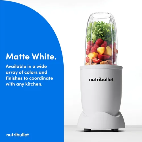 Vista 3 de NutriBullet® Pro Extractor de Nutrientes, 900W, Blanco Mate