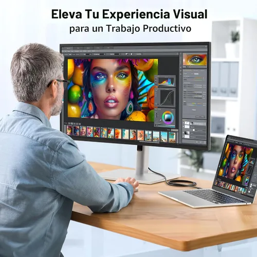 Vista 5 de Cable Matters - cable 60 Hz USB-C para DisplayPort 4K (compatible con puerto Thunderbolt 3), Negro