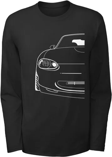 Vista 2 de Miata MX-5 NB White Outline - Sudadera con capucha unisex, Playera