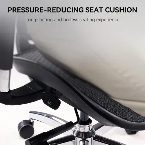 Vista 7 de SIHOO Doro S100 Ergonomic Office Chair - Dual Dynamic Lumbar Support, 4D Coordinated Armrests, 5-Level Adjustable Backrest, Recline Angle 135-degree
