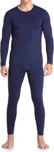 Vista 2 de WEERTI Ropa interior térmica para hombre, capa base de tela polar con forro polar