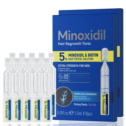 Vista 9 de 5% Minoxidil Hair Growth for Men and Women,Minoxidil Hair Growth Serum,Fast Regrowth & Strengthens Hair Roots,for Thinning Hair Loss to Grow Thicker