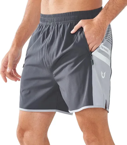 Vista 3 de NORTHYARD Men's 5" Athletic Running Shorts Quick Dry Workout Gym Shorts 7" Lightweight Sports Tennis Shorts Swim Trunks Beach