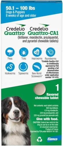 Vista 13 de Credelio Quattro / Credelio Quattro-CA1 para perros 25.1-50 libras, 1