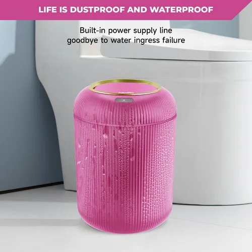Vista 14 de Pukomc Papelera con sensor inteligente, conveniente e higiénico, fácil de usar, sensor de tecnología, impermeable, papelera de plástico para cocina