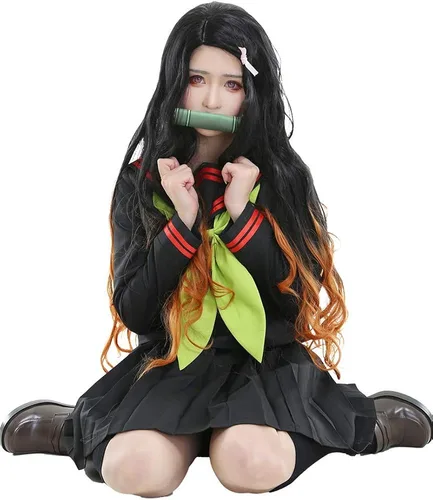 Vista 2 de miccostumes Traje de cosplay de Kamado para mujer