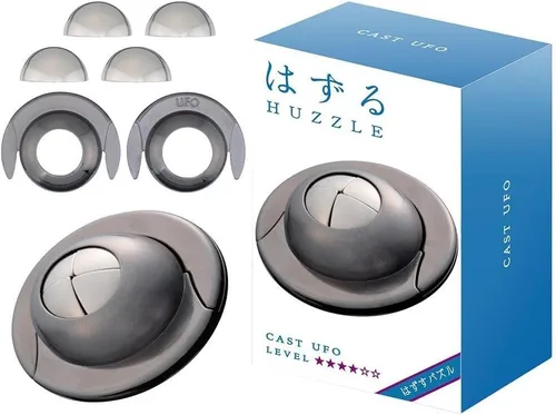 Vista 5 de Hanayama - Huzzle Cast UFO Brain Teazer Puzzle para niños y adultos
