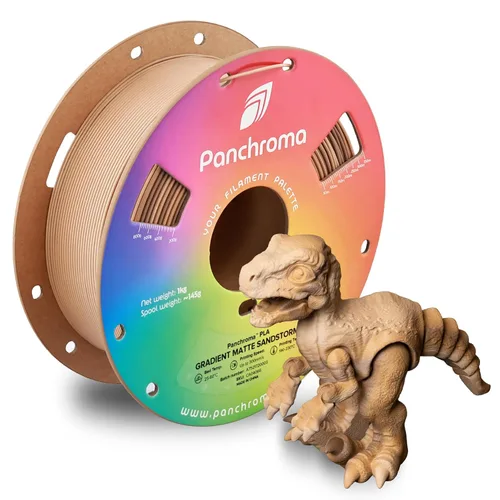 Vista 78 de Polymaker Panchroma - Filamento PLA mate de 0.07 in, 2.2 lbs, madera de Madera mate de doble degradado