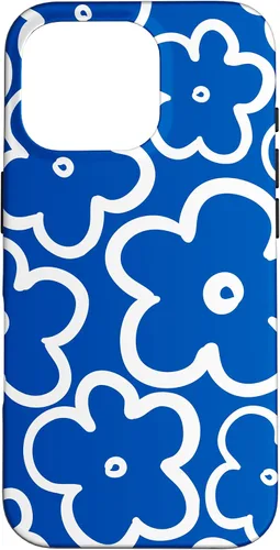 Vista 20 de Funda floral azul y blanca con diseño de flores silvestres para iPhone 16