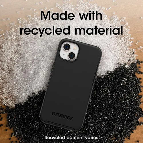 Vista 6 de OtterBox Funda para iPhone 13 (SOLAMENTE) de la Serie Symmetry - Negro, Ultra-Elegante, Compatible con Carga Inalámbrica, Bordes Elevados Protegen