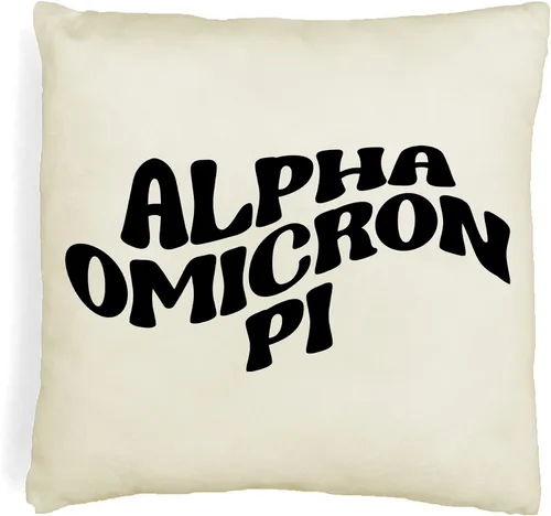 Vista 29 de sockprints Mod Alpha Chi Omega - Funda de almohada de 18 x 18 pulgadas, fundas de almohada de hermandad de mujeres - Almohada decorativa