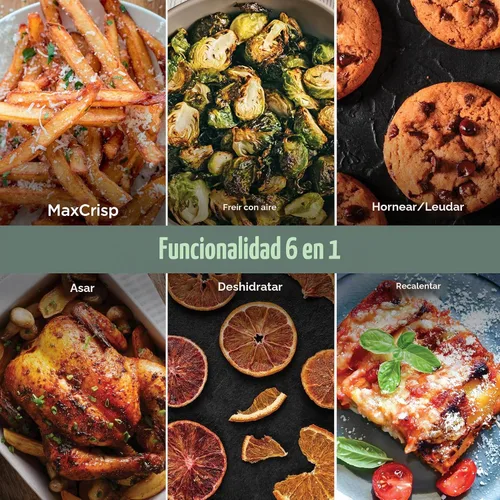 Vista 8 de Ninja Crispi Pro - Freidora de aire de vidrio 6 en 1, 6 cuartos de galón, 2.5 cuartos de galón, recipiente de vidrio con tapa, no tóxico