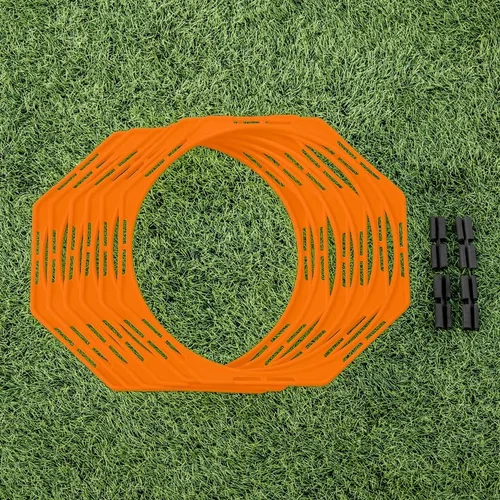 Vista 8 de FORZA Anillos octa de entrenamiento de agilidad [Pack de 6] Equipo de entrenamiento de fútbol Juego de anillos de agilidad multideporte Equipo
