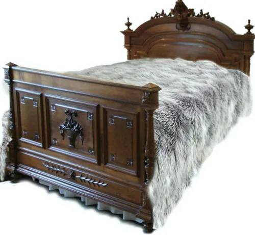 Vista 5 de Manta de felpa de piel sintética, manta de piel moderna, manta pequeña para bebé, pelo largo, color negro, peludo - Fur Accents (2 x 3 pies, negro)
