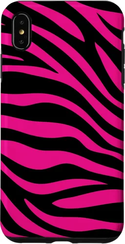 Vista 11 de Zebra Animal Print Pattern Black and Pink Cute Phone Case for iPhone 17